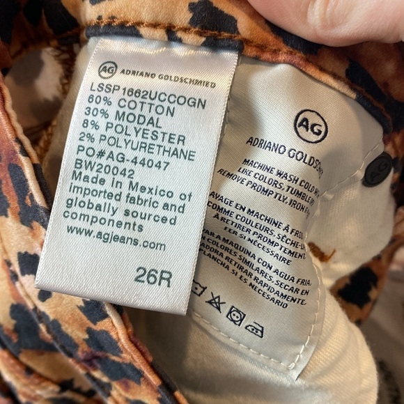 AG jeans jodi crop leopard print - Picture 7 of 7